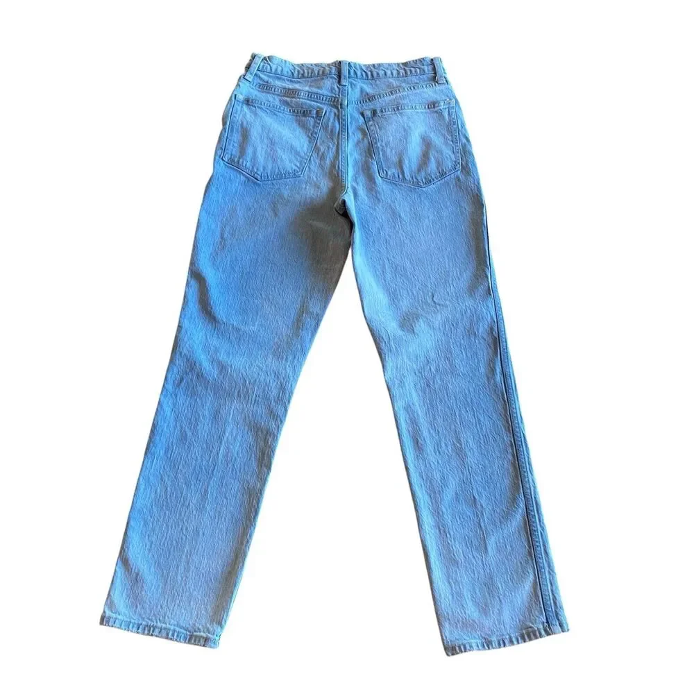 Women's‎ J.Crew High Rise Classic Vintage Straight Light Wash Jeans Size 26